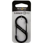 Nite Ize Ocelová oboustranná karabina S-Biner velikost 3, černá – Zboží Mobilmania