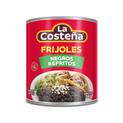 La Costena Fazole černé Refried krém 3000 g – Zboží Dáma