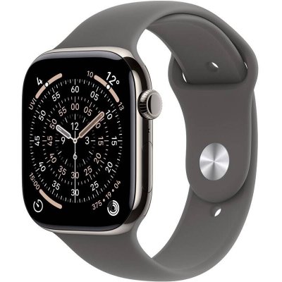 Apple Watch Series 11 Cellular (46mm) Přírodní titan se skálově šedým sportovním řemínkem M/L MFCX4MP/A – Hledejceny.cz