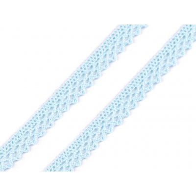 Pro Háčkování Bavlněná krajka 12 mm paličkovaná mentolová 5 m – Zboží Dáma