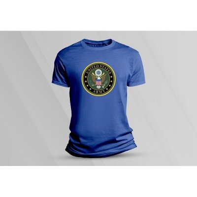 Sandratex dětské bavlněné tričko Armáda USA královsky modrá – Zboží Mobilmania