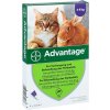 Veterinární přípravek Advantage Spot-on pro malé kočky a králíky 80 mg 4 x 0,8 ml