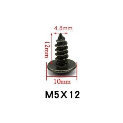 Vrut černěný M5x12 sáček 10 ks – Hledejceny.cz