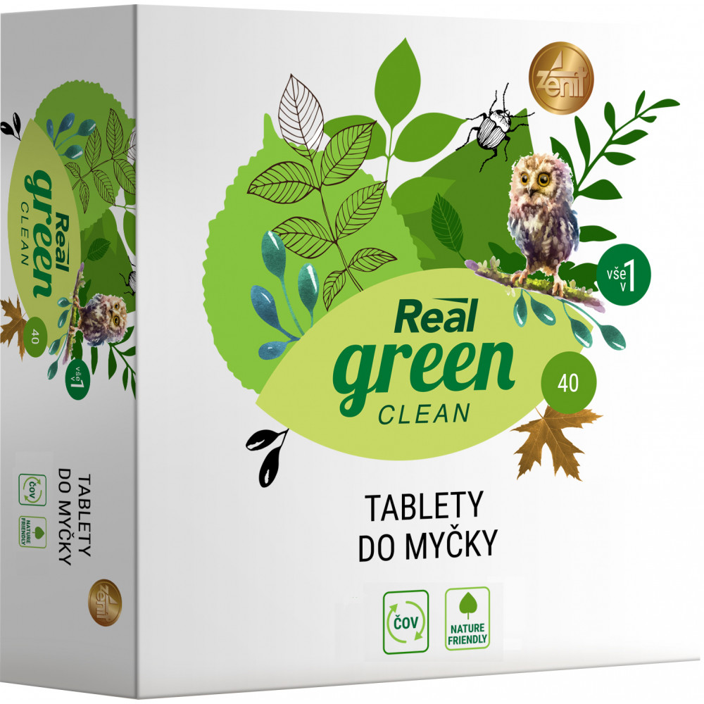 اختراع كلمات الاغنية ابدأ  Real green clean tablety do myčky 40 ks od 200 Kč - Heureka.cz