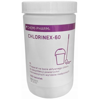 Chemi-Pharm CHLORINEX 60 dezinfekční tablety na bázi chloru 300 ks – Zboží Dáma