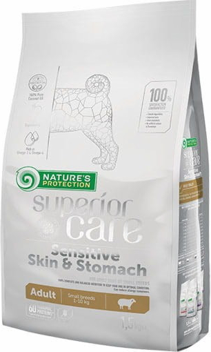 Nature's Protection Superior Care Skin & Stomach Adult Small Lamb 1,5 kg