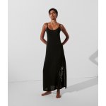 Karl Lagerfeld plážové oblečení HOTEL KARL STRAPPY BEACH DRESS černá – Zboží Mobilmania