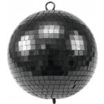 Eurolite Zrcadlová koule 15cm černá – Hledejceny.cz