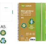 LUMA Blok kroužkový ECO s rozdělovači A5 linka – Sleviste.cz
