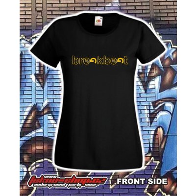 Teknoshop Breakbeat dnb tričko s potiskem žluté – Hledejceny.cz