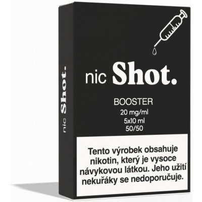 VAPOLAND nic Shot booster PG50/VG50 20 mg 5x10 ml – Zboží Dáma