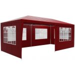 FurniGO Rimini 3x6 m - boční stěny + oblouková okna červená – Hledejceny.cz
