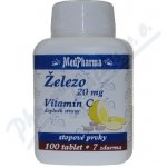 MedPharma Železo 20 mg+Vitamín C 37 tablet – Hledejceny.cz