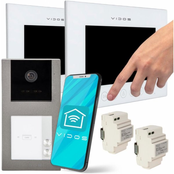 Domovní telefon a videotelefon Vidos 2xM11W-X/S11-2