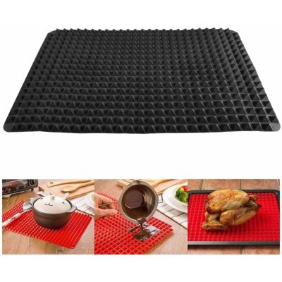 Silikonová podložka na pečení 39x27,5cm, černá, Pyramid-Pan-28320 Perfect Home – Zboží Dáma