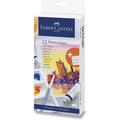 Faber-Castell Akvarelové barvy 9ml 12 barev – Zbozi.Blesk.cz