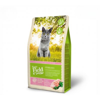 Sam's Field Cat Sterilised superprémiové granule 2,5 kg – Sleviste.cz