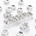 NUBIO Štrasová rondelka s kamínky - čiré 8x3mm – Zboží Dáma