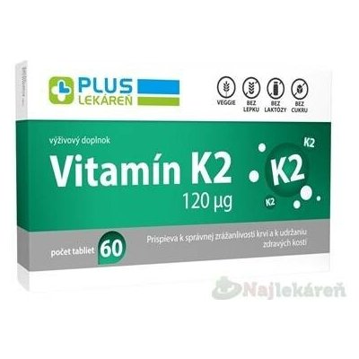 Plus Lékárna Vitamin K2 120 μg 60 tablet – Hledejceny.cz