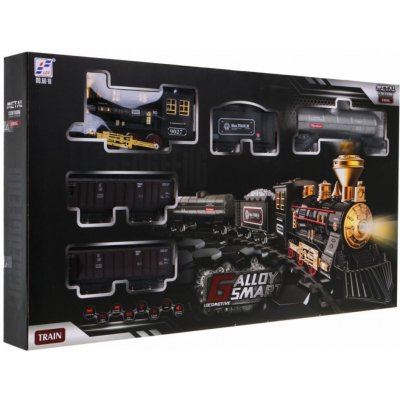 Mamido Velká vláčkodráha s parní lokomotivou a 3 vagóny – Zbozi.Blesk.cz