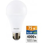 McLED LED žárovka E27 10,5W 75W neutrální bílá 4000K – Zboží Mobilmania