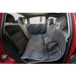 HobbyDog Ochranný potah na sedačky do auta šedý pro 2 psy 140 x 160 cm – Hledejceny.cz