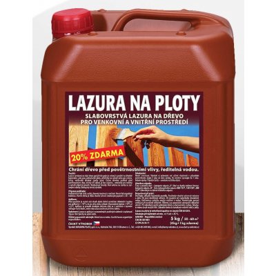 Sokrates lazura na ploty 5 kg palisandr – Zboží Mobilmania