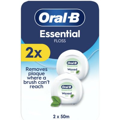 Oral-B Essential dentální nit Mint 2 x 50m – Hledejceny.cz