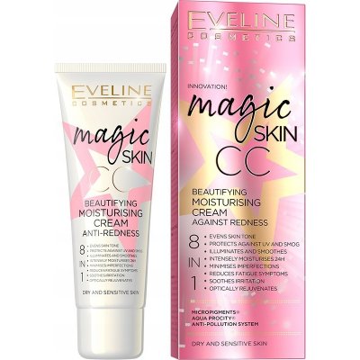 Eveline Cosmetics Magic Skin CC zkrášlující hydratační krém na zarudnutí 50 ml – Hledejceny.cz