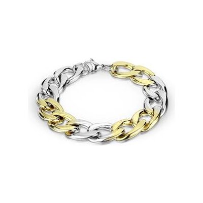 Šperky4U pánský ocelový Figaro zlacený OPA1597 – Zboží Mobilmania