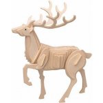 Wooden toy / WCK 3D dřevěné puzzle Lokomotiva 30 ks – Hledejceny.cz