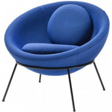 Arper Bowl chair modrá