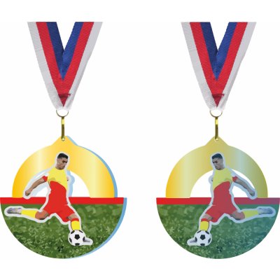 Akrylátová medaile Fotbal Zlatá – Zboží Mobilmania