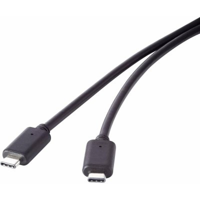 Renkforce RF-4381074 USB 3.2 Gen2x2 USB-C ® zástrčka USB-C ® zástrčka 1,5m černý – Sleviste.cz