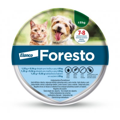 Foresto obojek pro malé psy a kočky do 8 kg 38 cm 2 ks – Zbozi.Blesk.cz