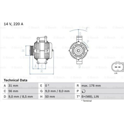 Alternátor BOSCH 0 986 047 640 (0986047640) – Zbozi.Blesk.cz