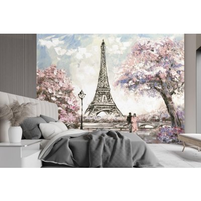 Gario Fototapeta Paříž Eiffelova věž na jaře Materiál: Vliesová rozměry 200 x 140 cm – Zboží Mobilmania