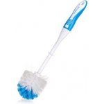 Brilanz Kartáč na WC EXCLUSIVE 38 cm, s měkčenou TPR rukojetí, bílo-světlemodrý – Hledejceny.cz