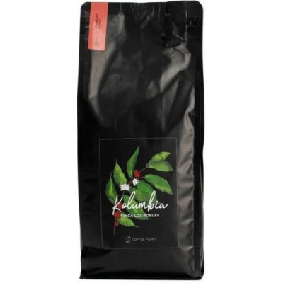 COFFEE PLANT káva Arabica Kolumbie Los Robles zrnková 1 kg – Hledejceny.cz