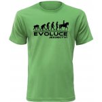 Pánské tričko Evoluce Jezdectví zelená