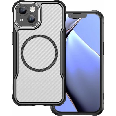 Leading MagSafe case pouzdro / kryt pro Apple iPhone 15 (6,1") clear / black – Zboží Mobilmania