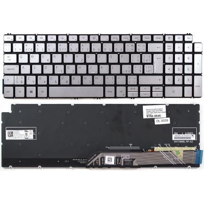 česká klávesnice Dell Inspiron 15-5501 5502 5508 5509 3501 3502 3505 stříbrná CZ/SK podsvit – Hledejceny.cz