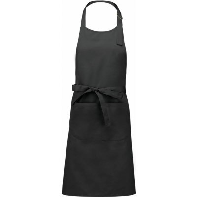 Kariban Zástěra s laclem "Sommelier" 94-ebony gray – Hledejceny.cz