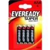 Baterie primární Energizer Eveready Super Heavy Duty AAA 4ks 7638900227550