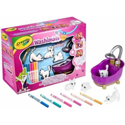 Crayola Washimals: Omalovatelní zvířátka – sada s vaničkou – Hledejceny.cz