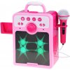 Dětská hudební hračka a nástroj Mamido Hudební reproduktor pro děti s mikrofonem růžový