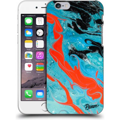 Pouzdro Picasee silikonové Apple iPhone 6/6S - Blue Magma čiré – Zboží Mobilmania