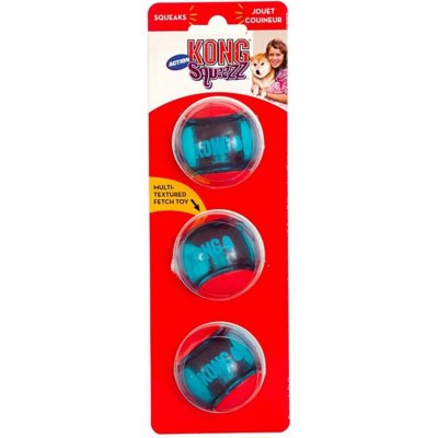 Kong guma Squeezz Action míč M 3 ks – Zboží Mobilmania