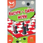 Hravá liška - Šachy + dáma + mlýn – Zboží Mobilmania