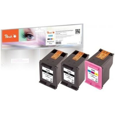 Peach HP PI300-560, No. 300, MultiPack Plus, 2x4,3, 1x9 ml kompatibilní černá/CMY